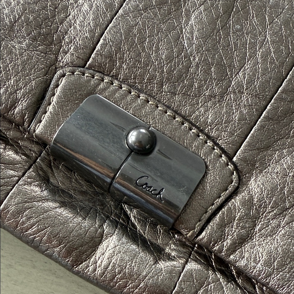 Coach Metallic Wristlet Clutch - Picture 2 of 4